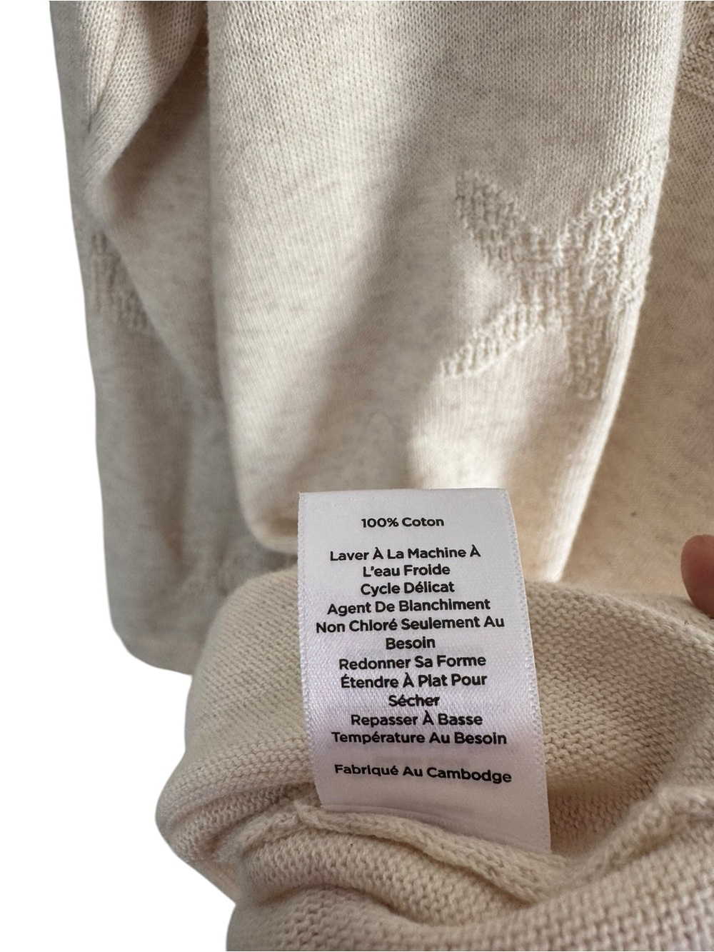 Talbots‎ Seashell Embroidered Cotton Tunic Cream Large - Picture 7 of 9